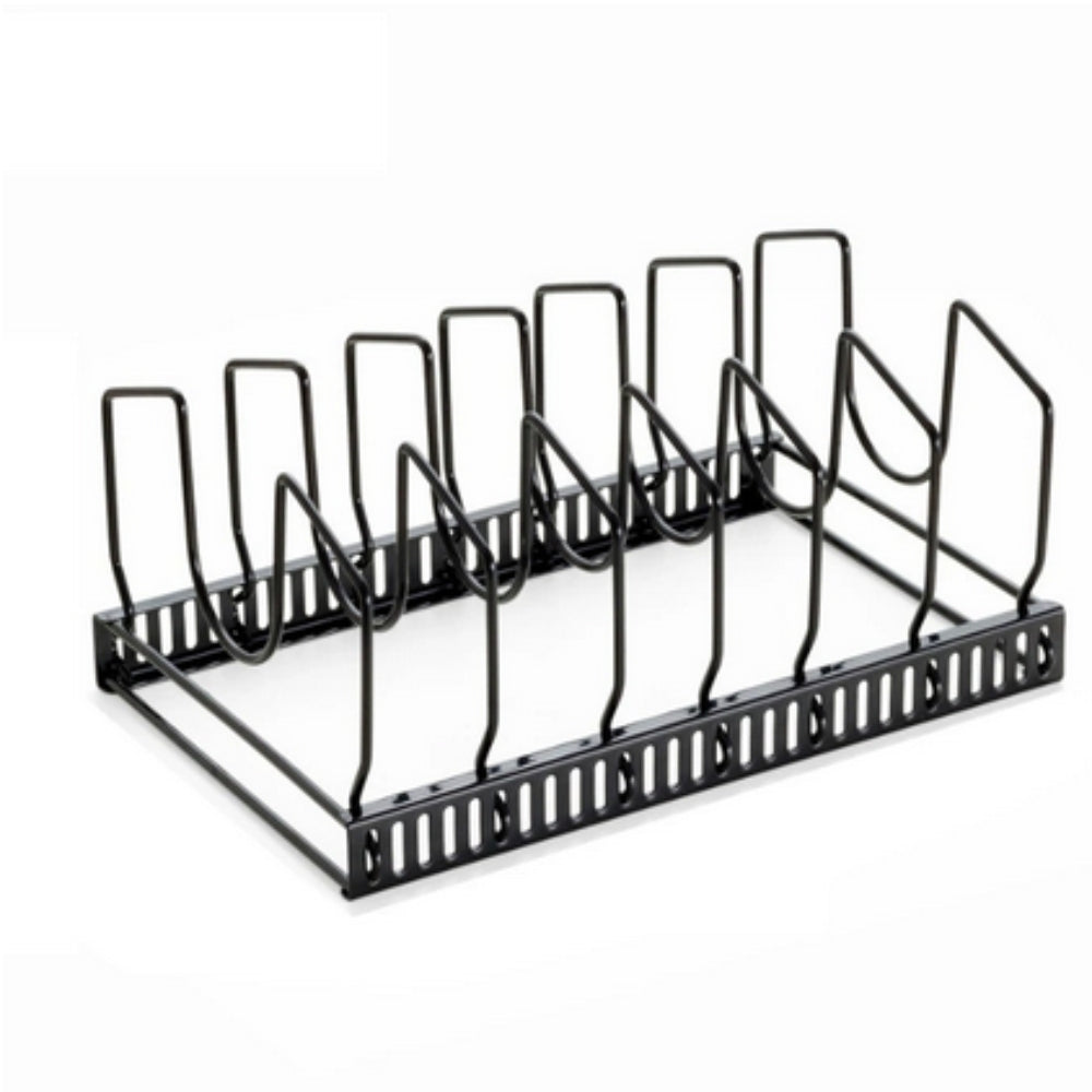 Iron Dish Pot Lid and Utensils Storage Rack