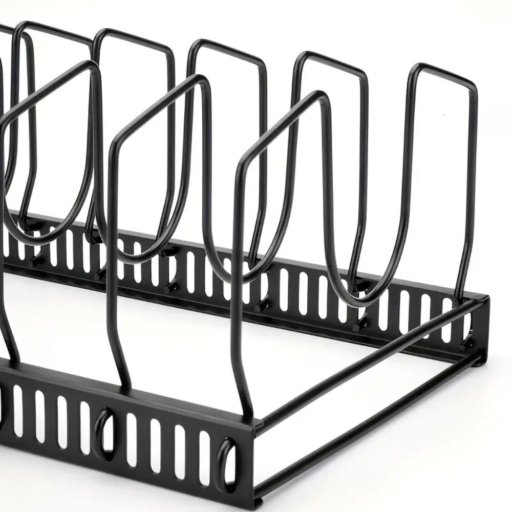 Iron Dish Pot Lid and Utensils Storage Rack