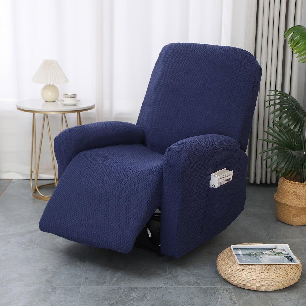 Juno Fitted Recliner Chair Cover Soft Pocket