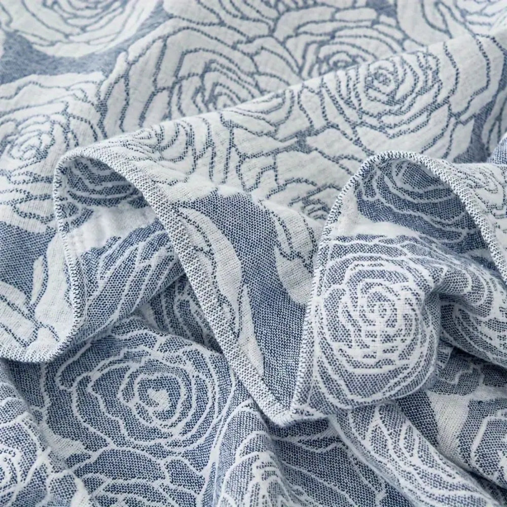 Lure Whisper Rose Cotton Blanket