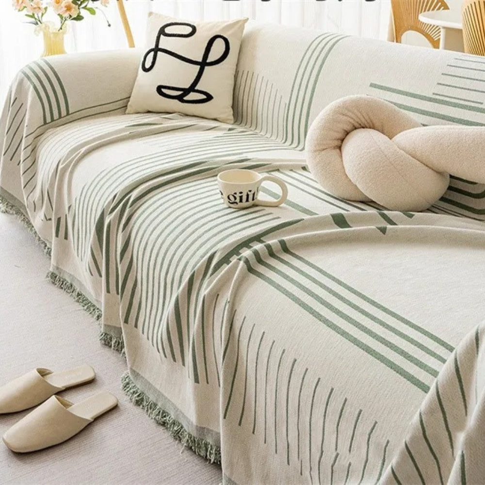 Luxurious Snowflake Chenille Sofa Cover