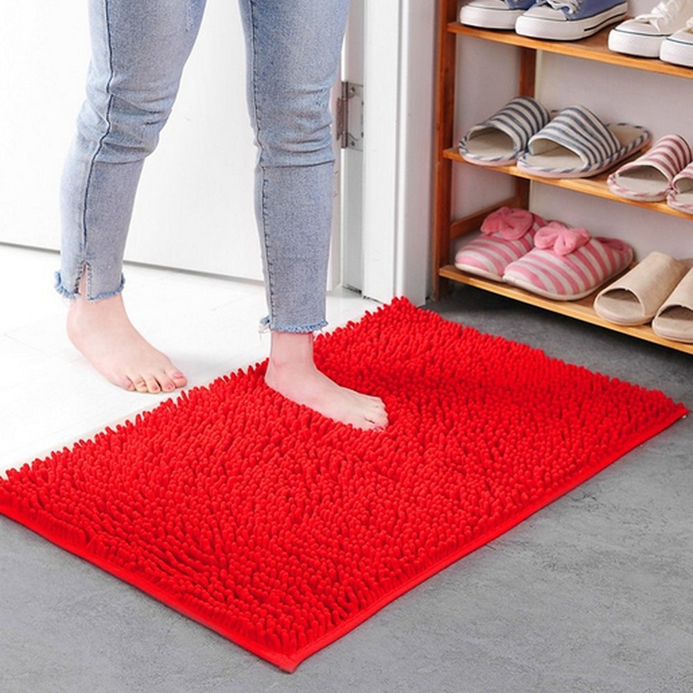 Mavi Soft Chenille Bath Mat