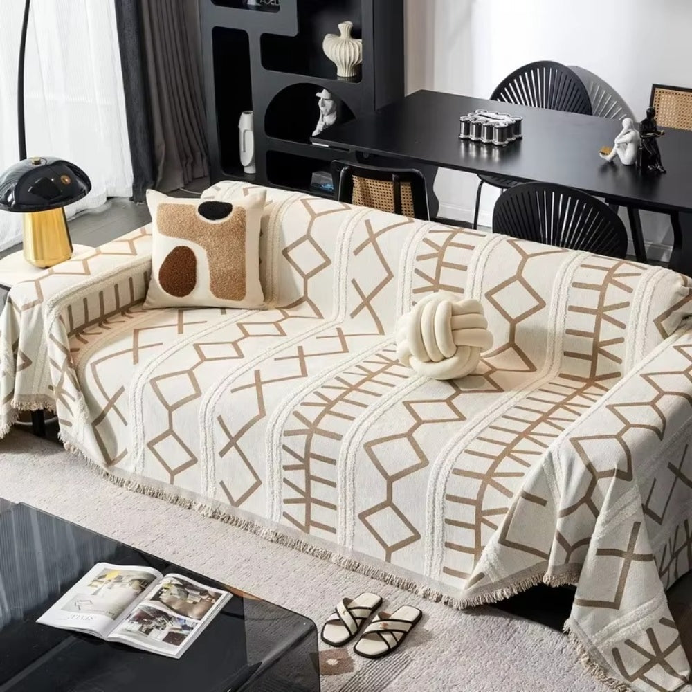 Maze Four-Season Chenille Sofa Cover