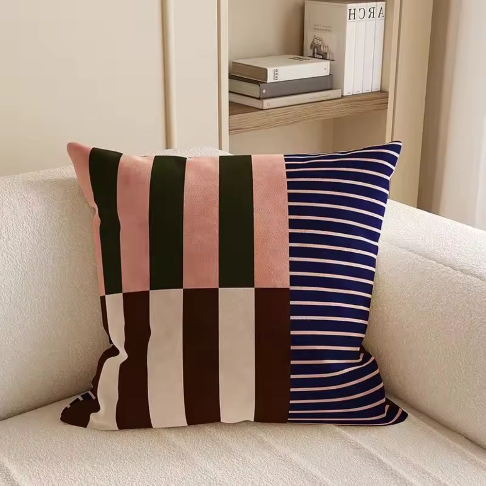 Mod Blocks Striped Cushion Cover
