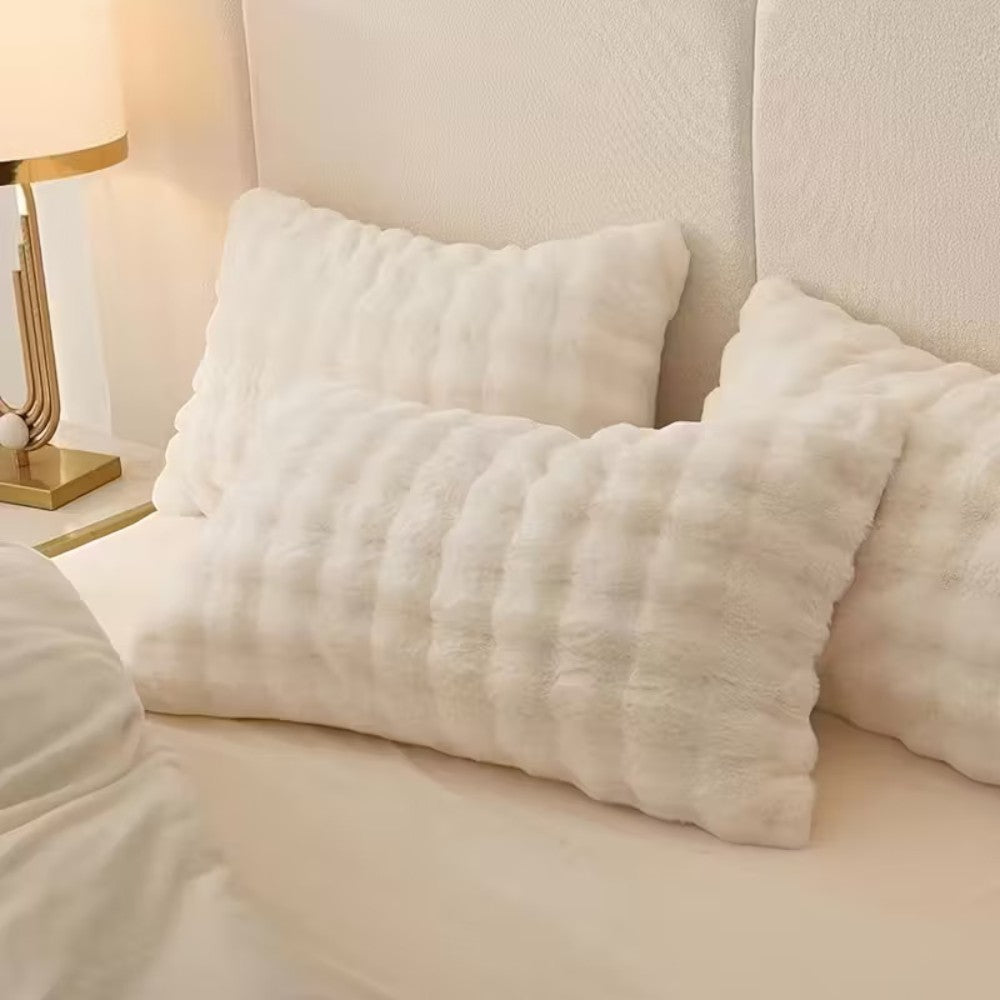 Rabbit Faux Fur Pillow Cover