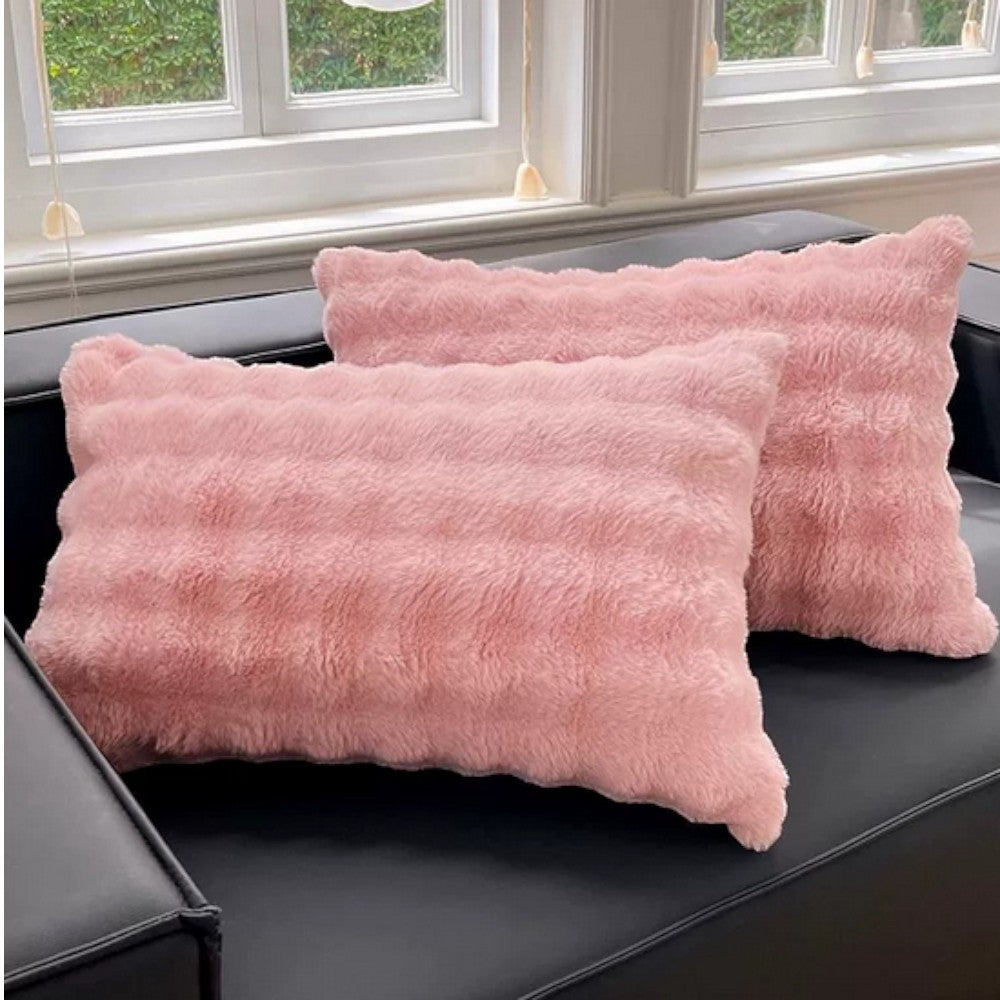 Rabbit Faux Fur Pillow Cover