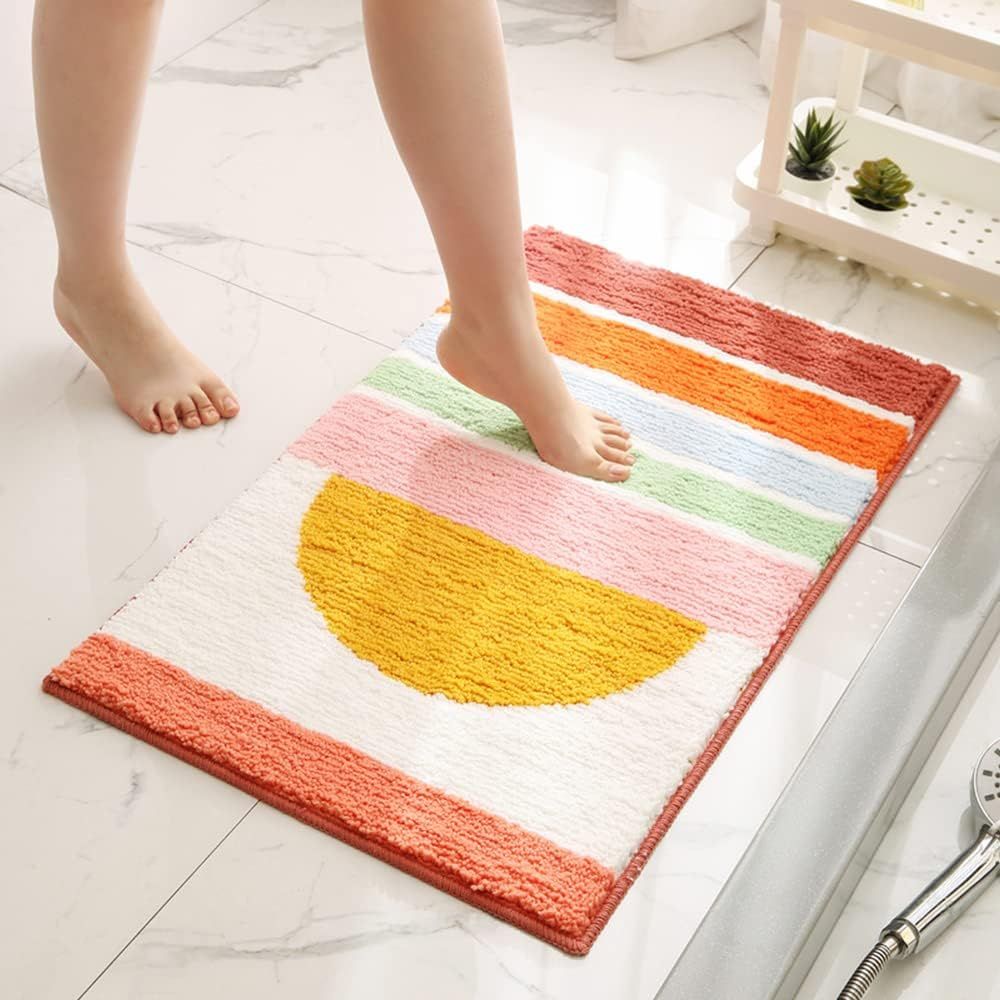 Rainbow Sunset Soft Bath Mat