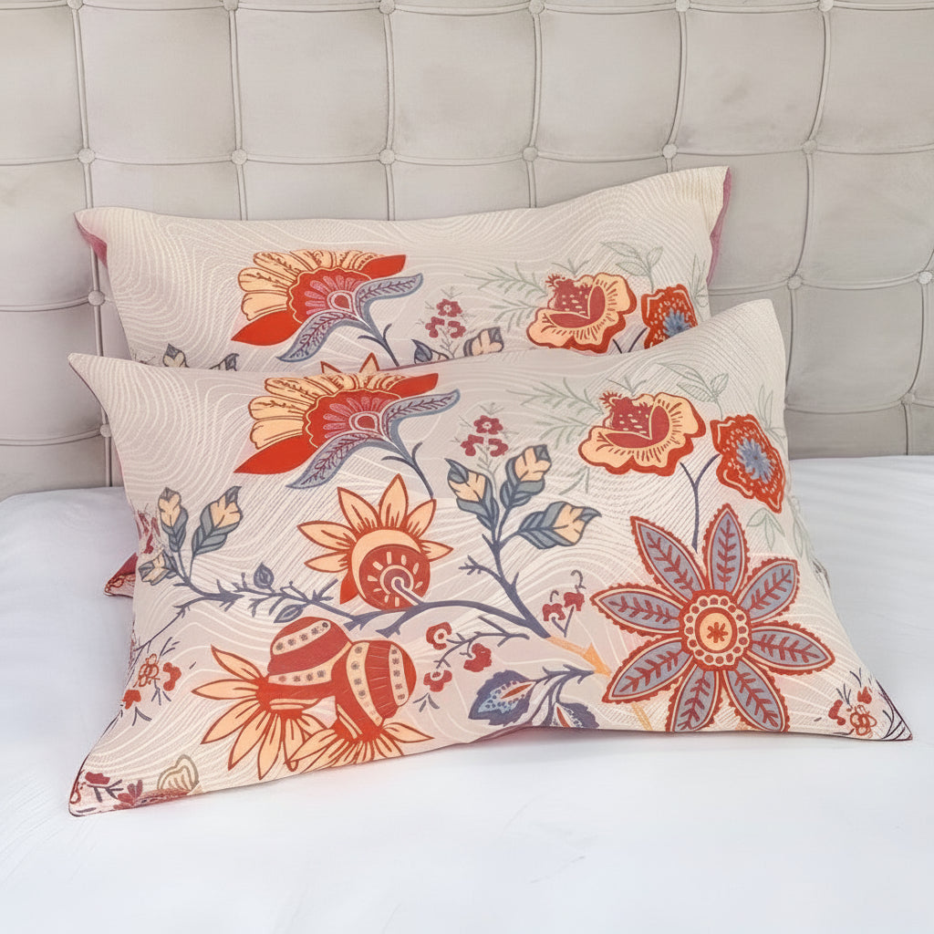 Rustic Floral Boho Pillowcases