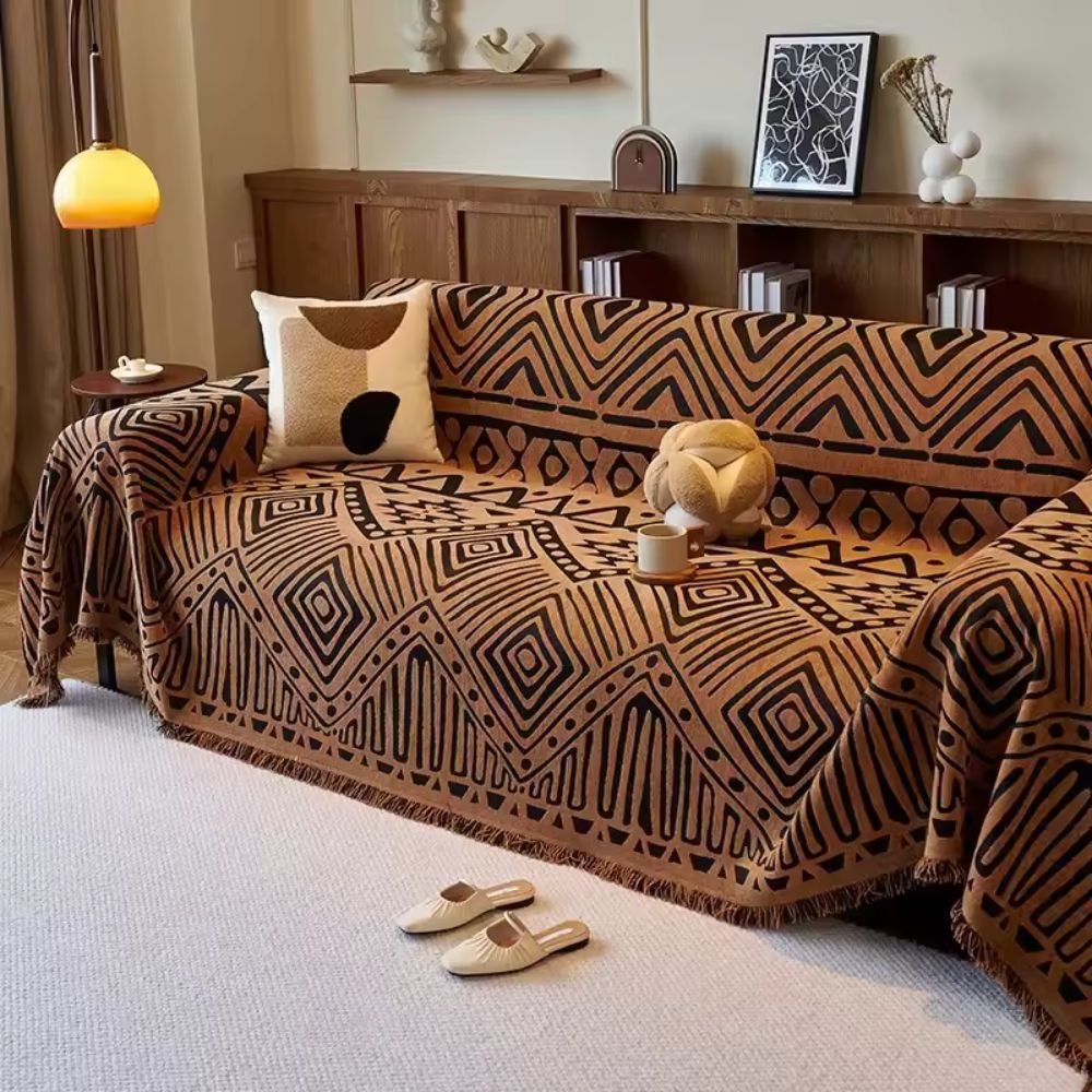 Savanna Geo Chenille Sofa Cover