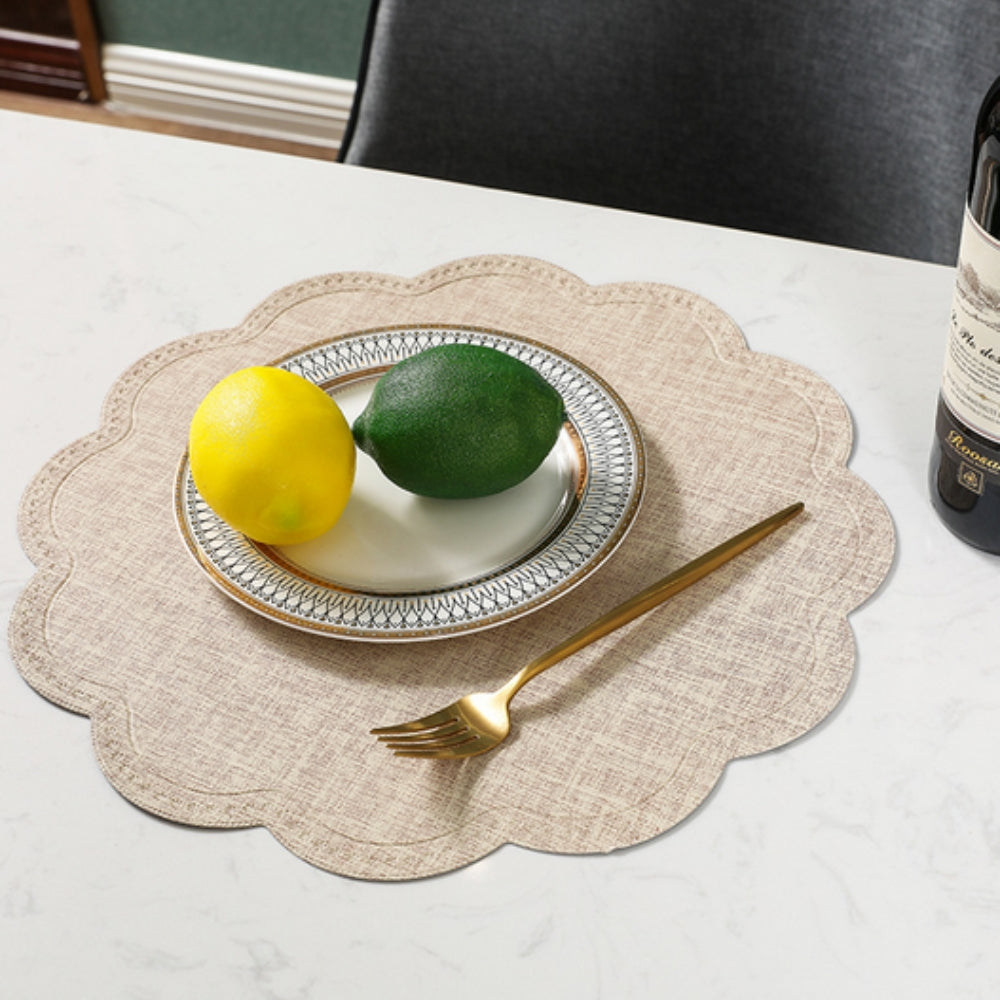 Scalloped Waterproof Placemat