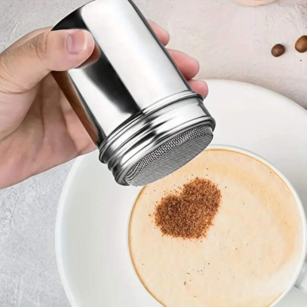 Silver Whirl Powder Shaker