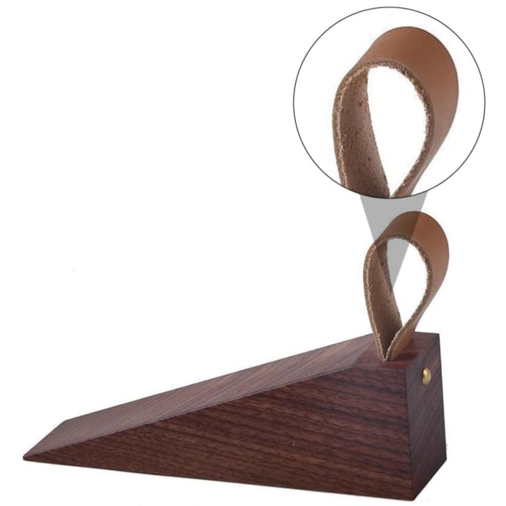 Sleek Wooden Door Stopper