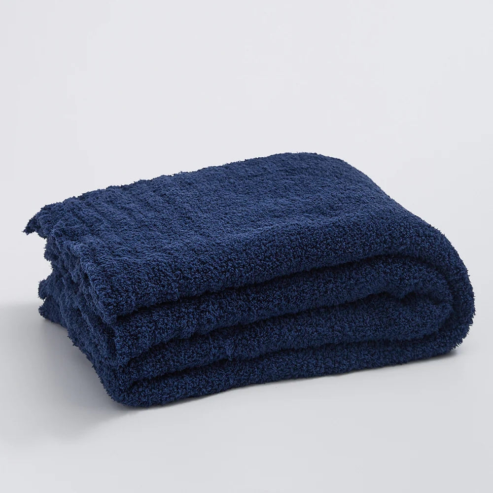 Soft Nest Minimalist Knit Throw Blanket