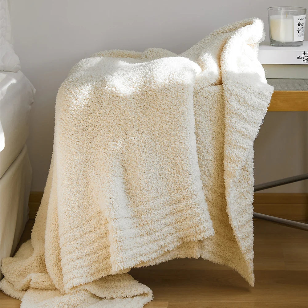 Soft Nest Minimalist Knit Throw Blanket