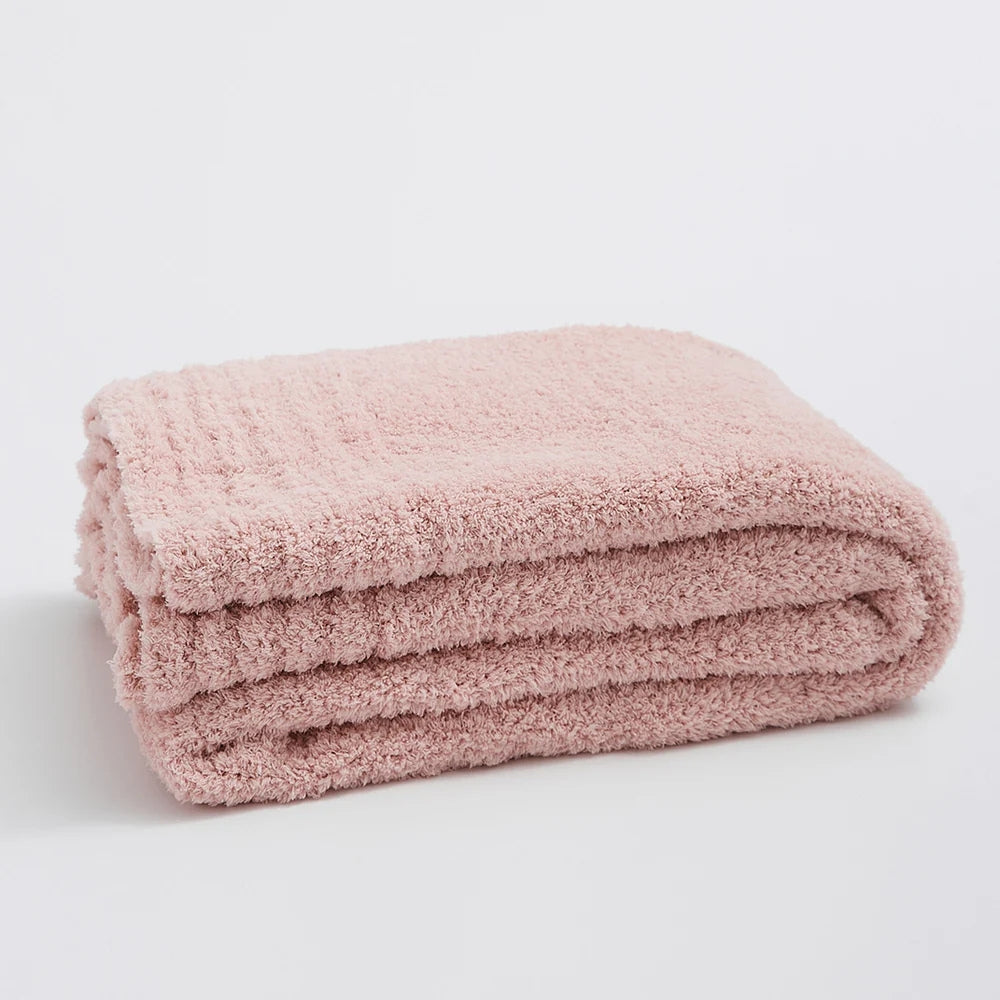 Soft Nest Minimalist Knit Throw Blanket