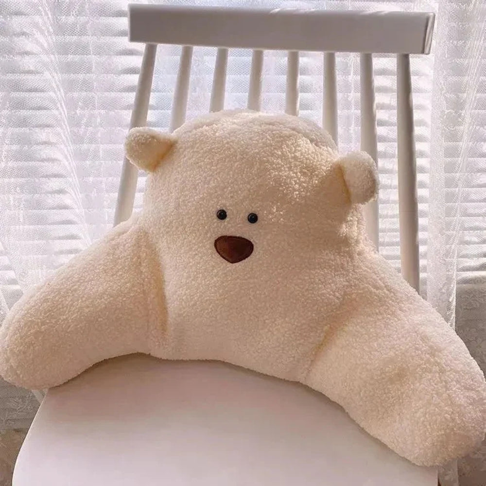 Teddy Shape Waist Backrest Cushion