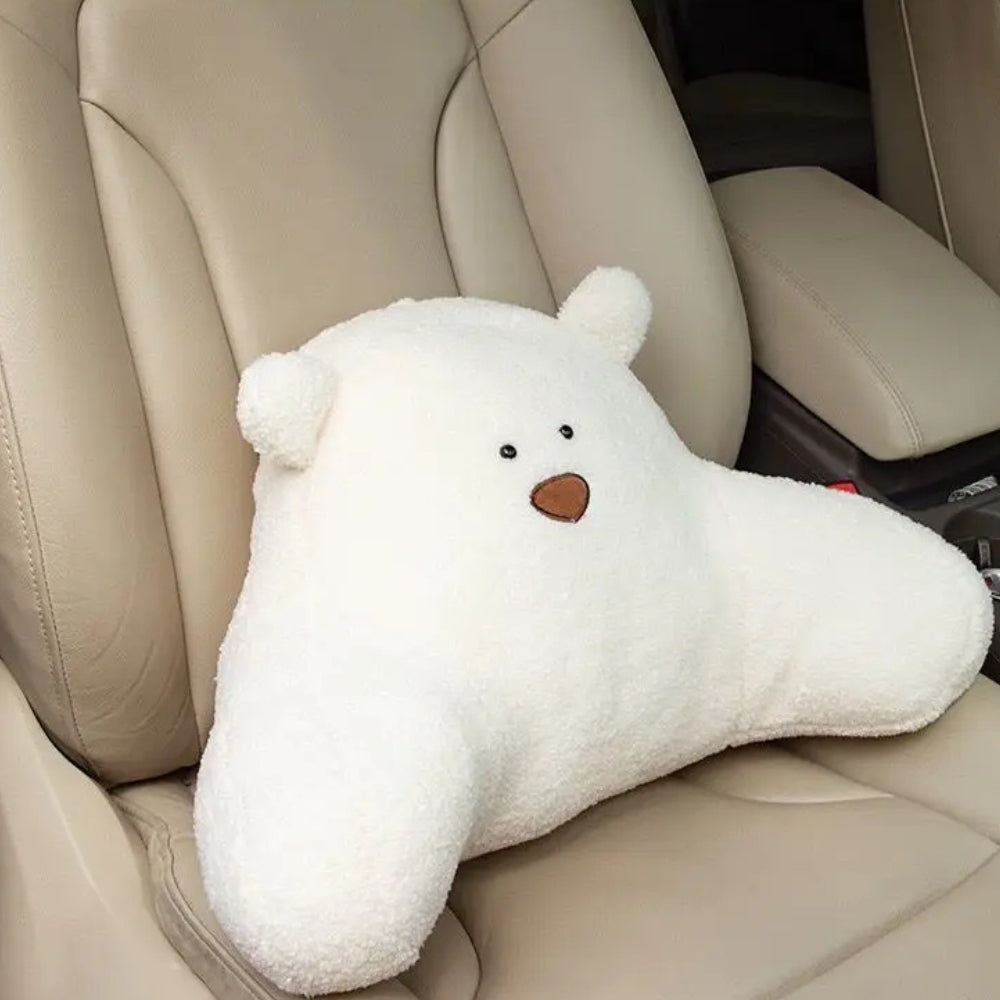 Teddy Shape Waist Backrest Cushion