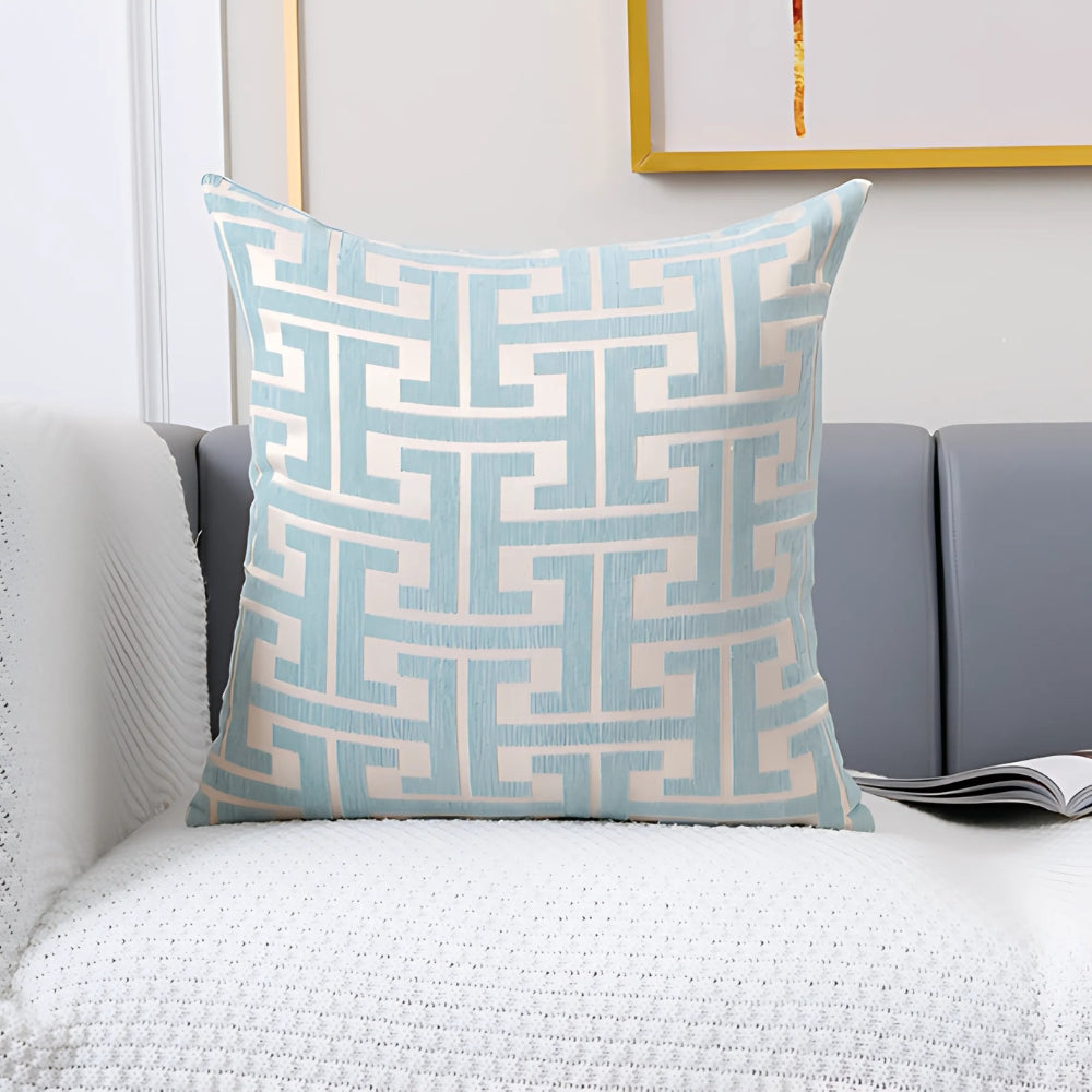 Timeless Maze Pattern Cushion Cover