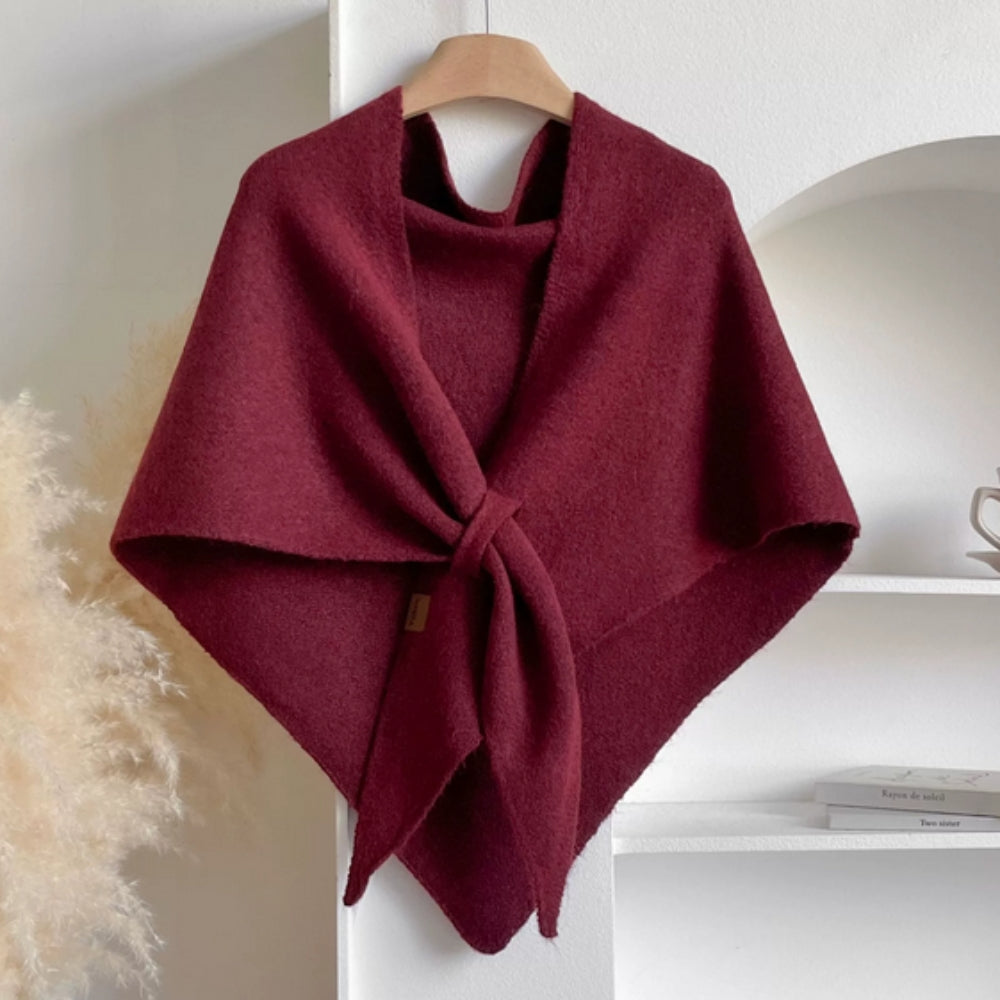 Triangle Soft Poncho Shawl Cape