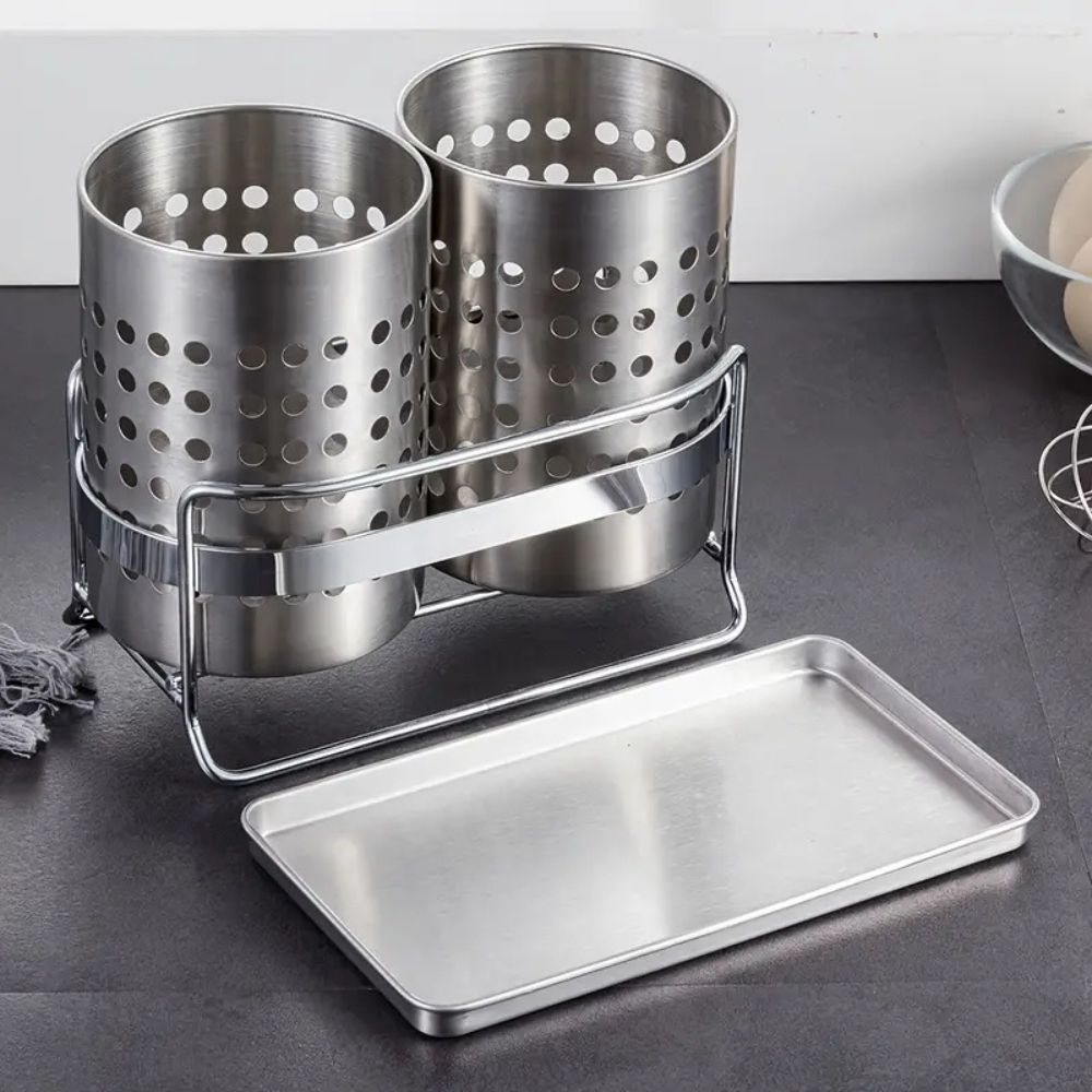 Trivent Stainless Kitchen Cutlery Organizer