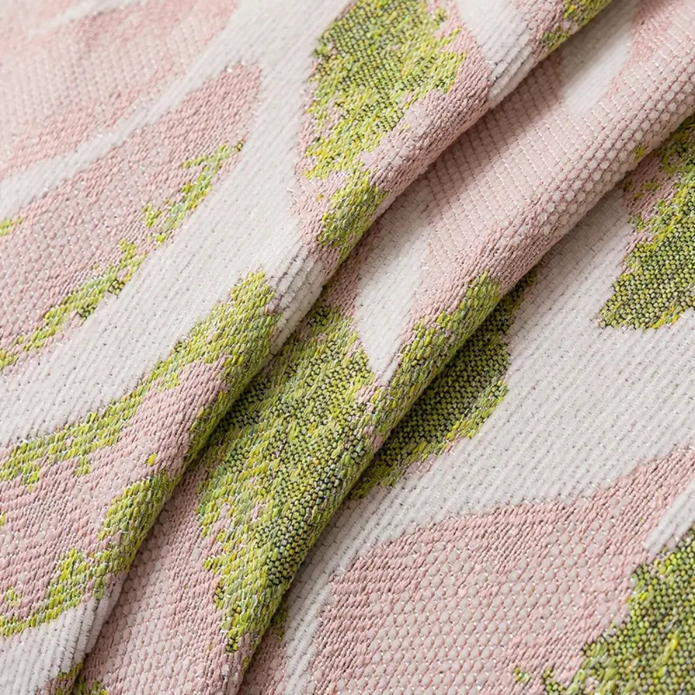 Verdure Leaf Pattern Chenille Sofa Cover