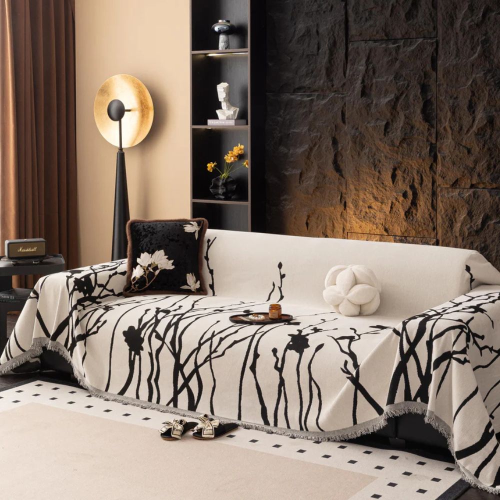 Twilight Branches Chenille Sofa Cover