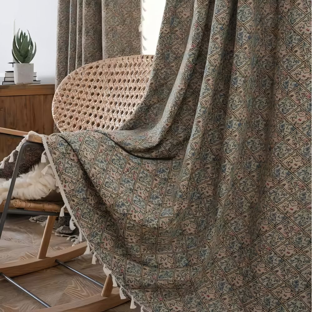 Wildflower Weave Tassel Curtain