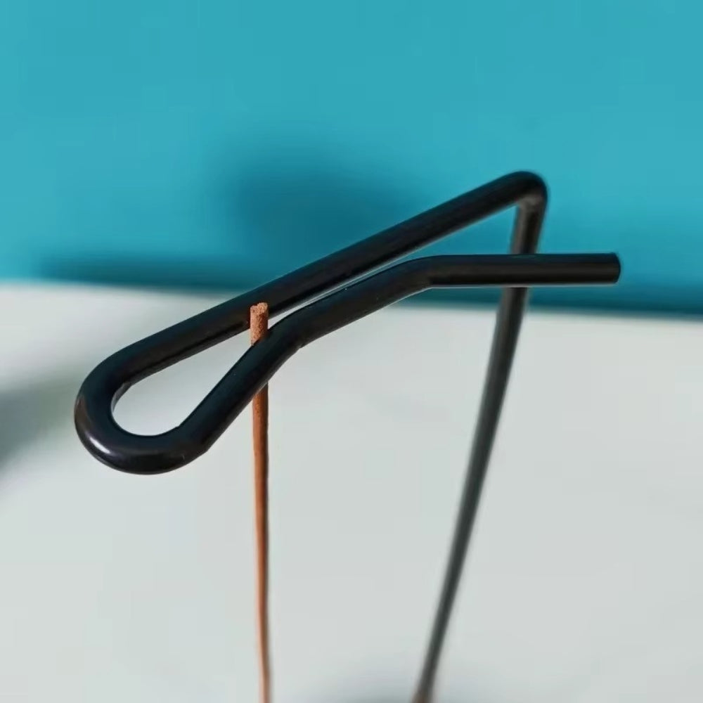 Wooden Incense Burner with Metal Holder