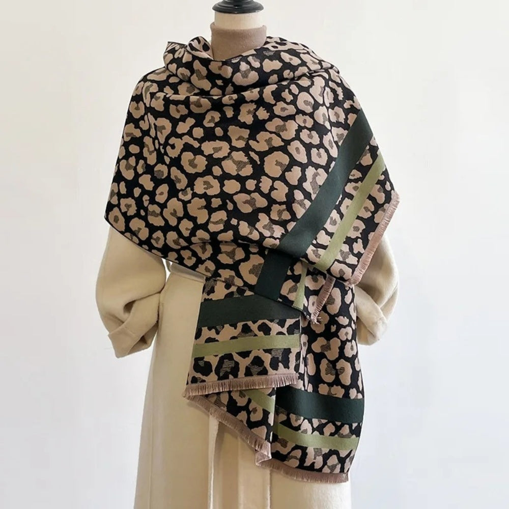 Savanna Style Wool Blend Shawl Scarf