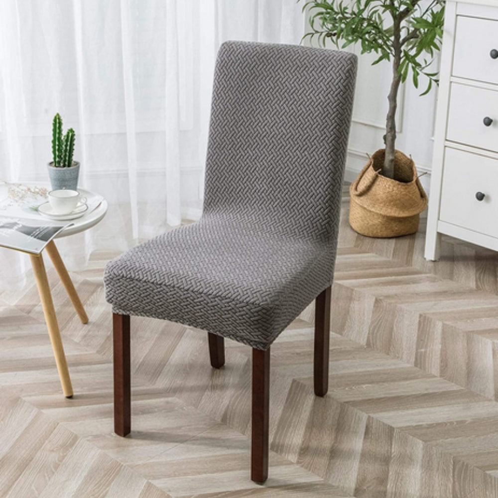 Sylva Jacquard Velvet Stretch Dining Chair Cover