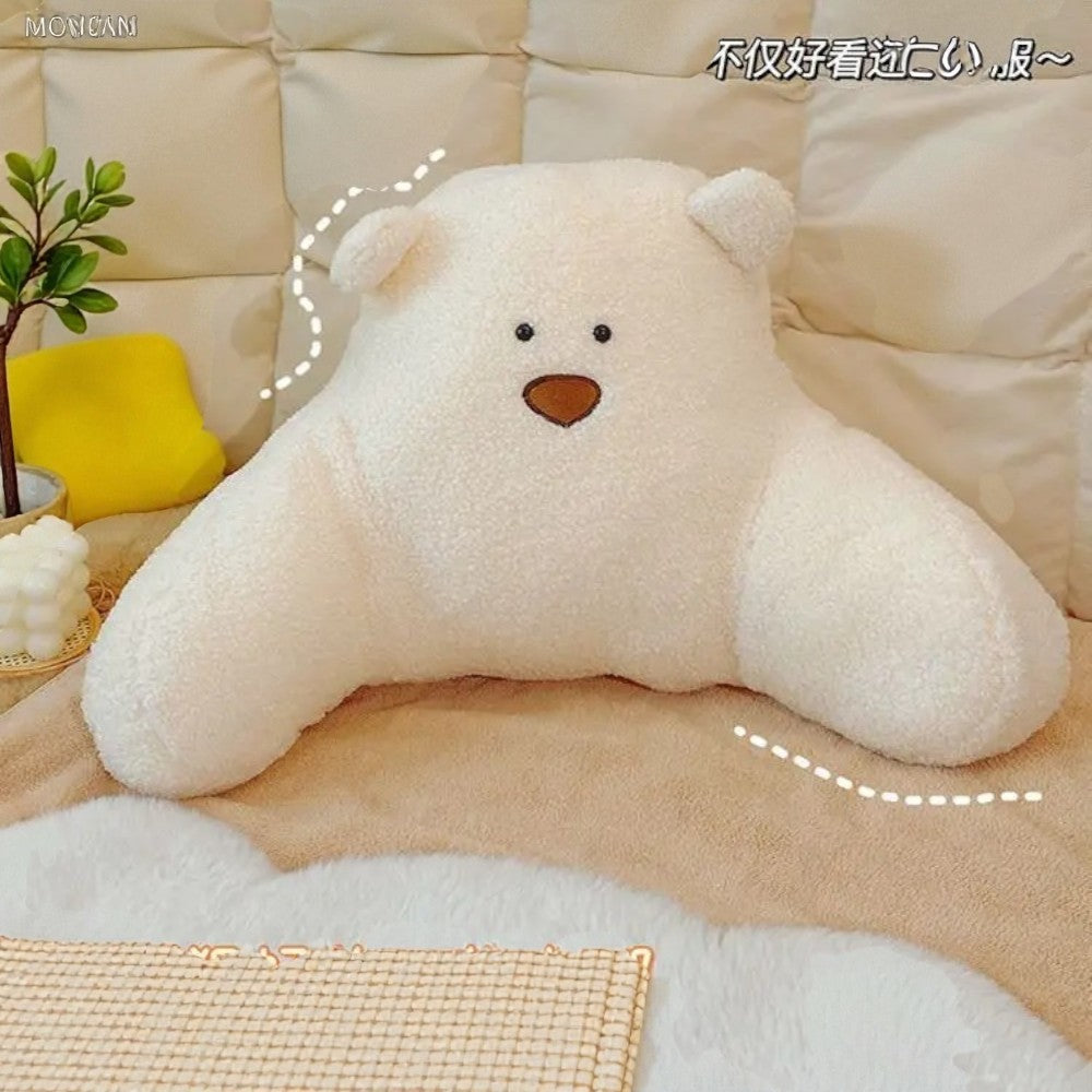 Teddy Shape Waist Backrest Cushion