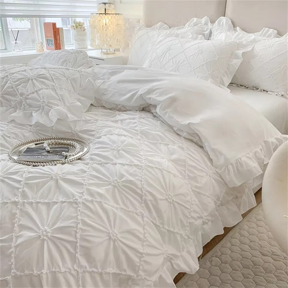 Belle Cotton Plush Ruffle Bedding