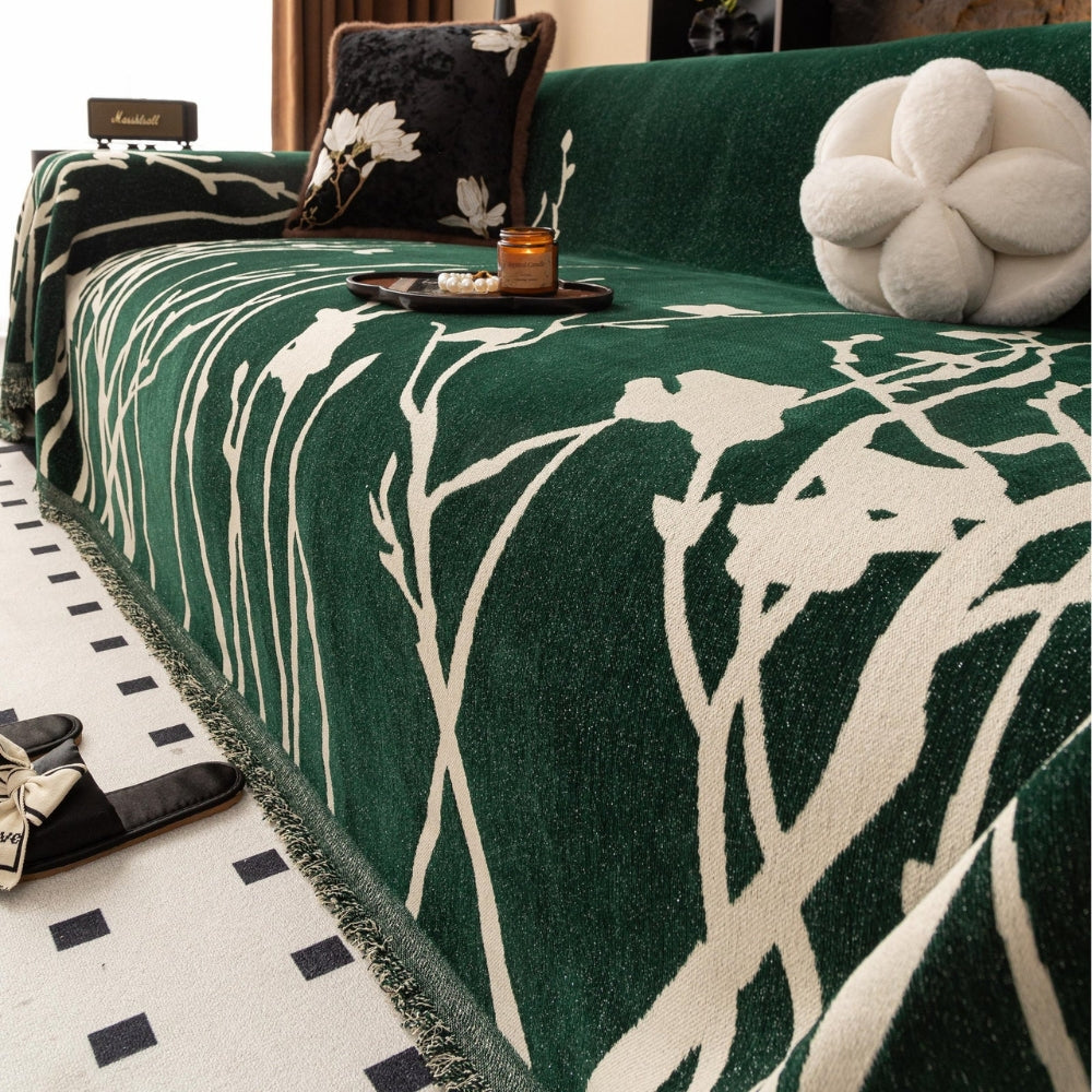 Twilight Branches Chenille Sofa Cover