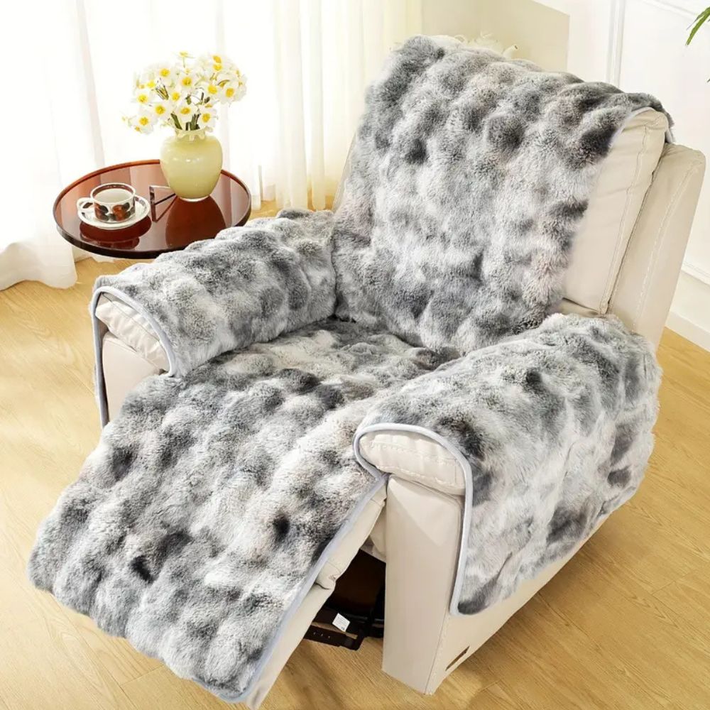 Velvet Plush Recliner Sofa Cover