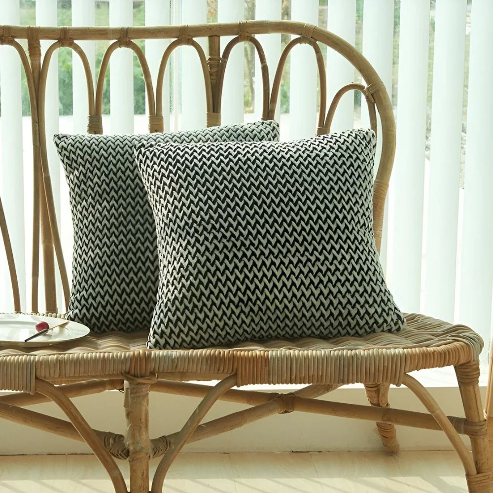 Lush Chevron Cushion Covers