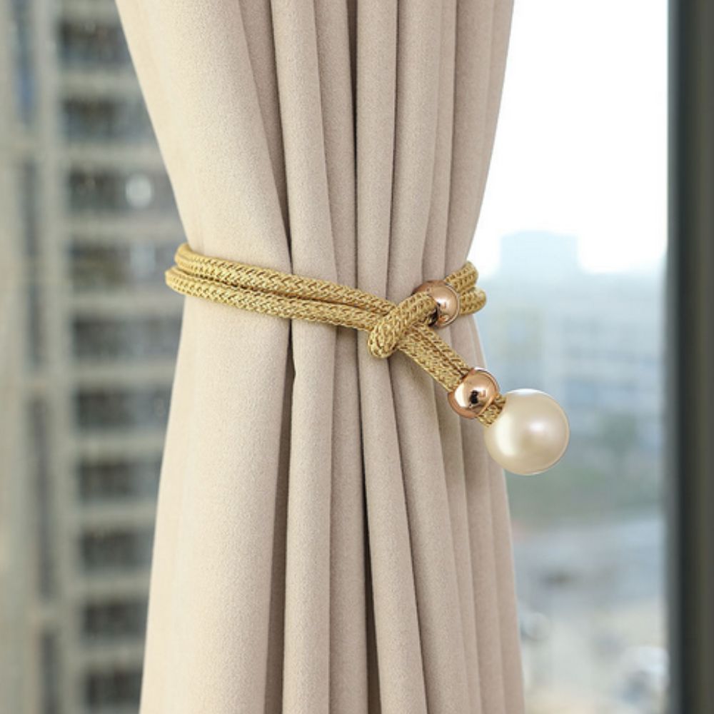 Lustrous Pearl Curtain Tie Back