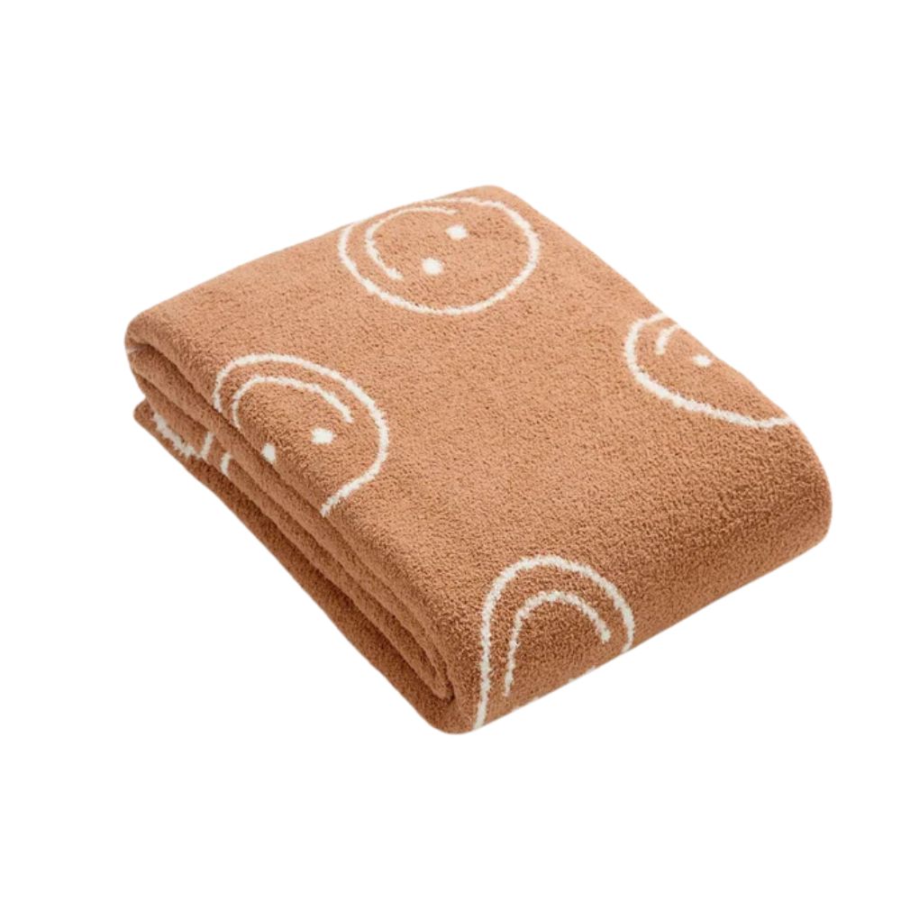 Smiley Face Plush Blanket