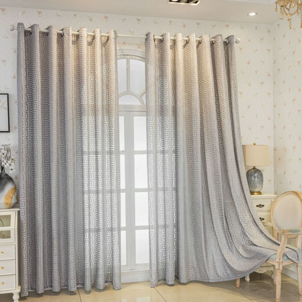 Imperial Maze Embroidered Curtain