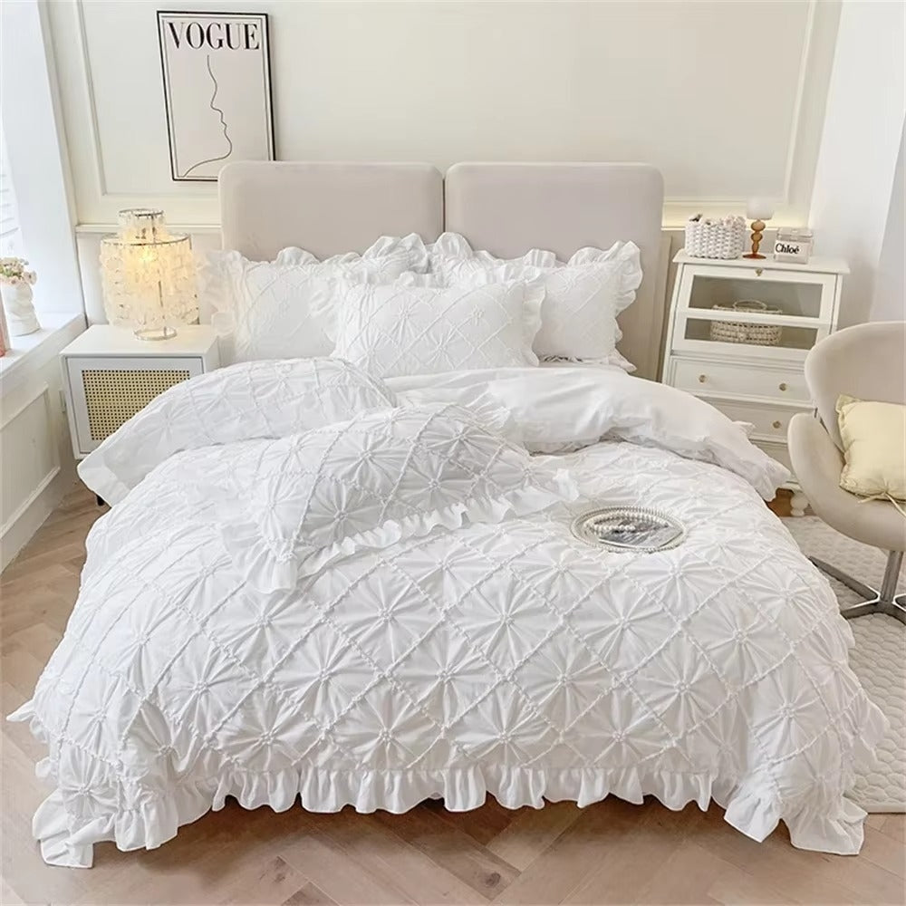 Belle Cotton Plush Ruffle Bedding