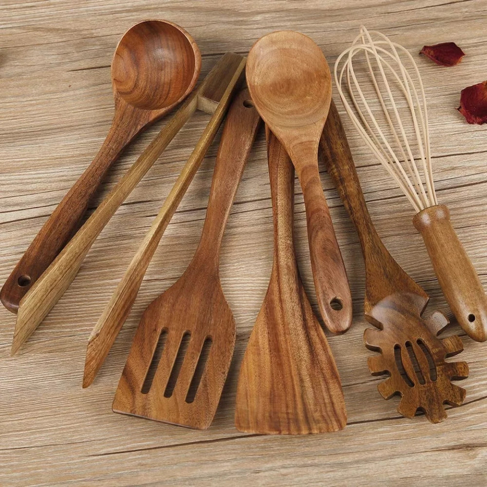Premium Wooden Cooking Utensils