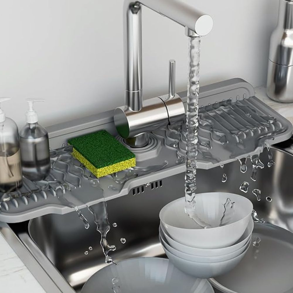 Aqua Slope Rubber Faucet Sink Mat