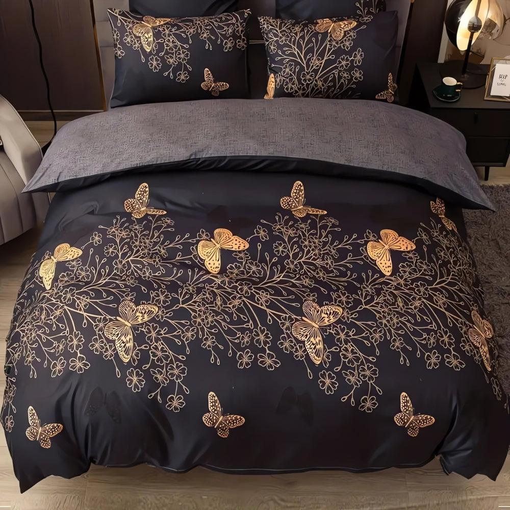 Valora Midnight Butterfly Duvet Cover