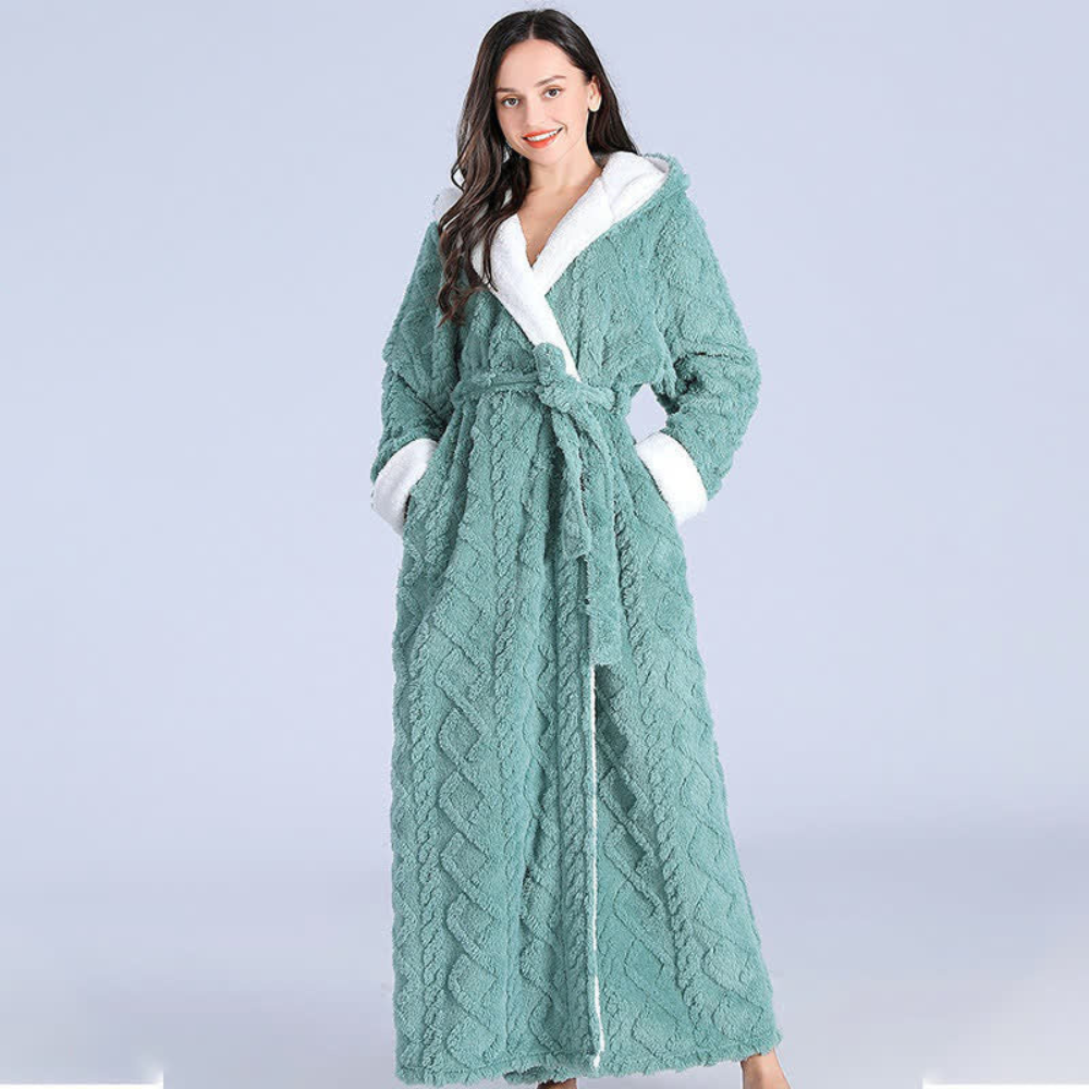 Plush Long Hooded Robe