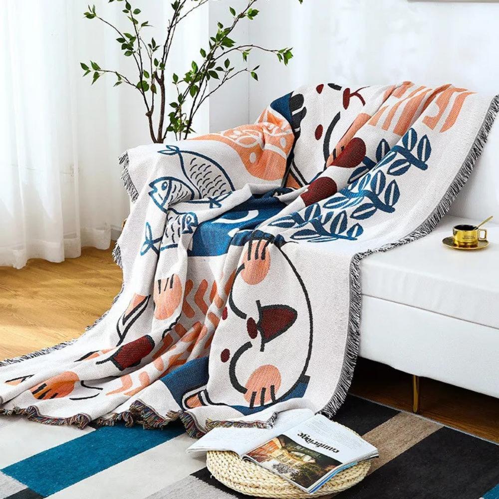 Tassel Tide All-Season Sofa Cover