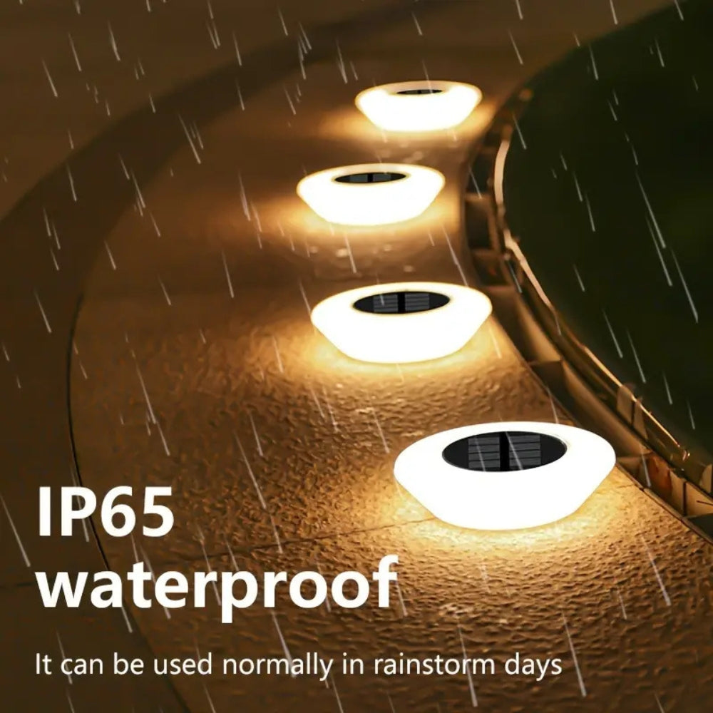 Solar LED outdoor pathway lights
