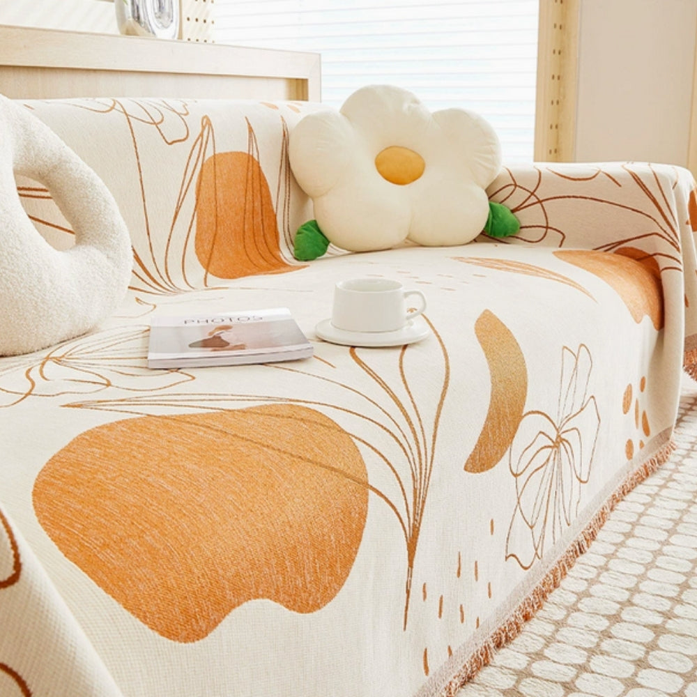 Floral Essence Chenille Sofa Wrap