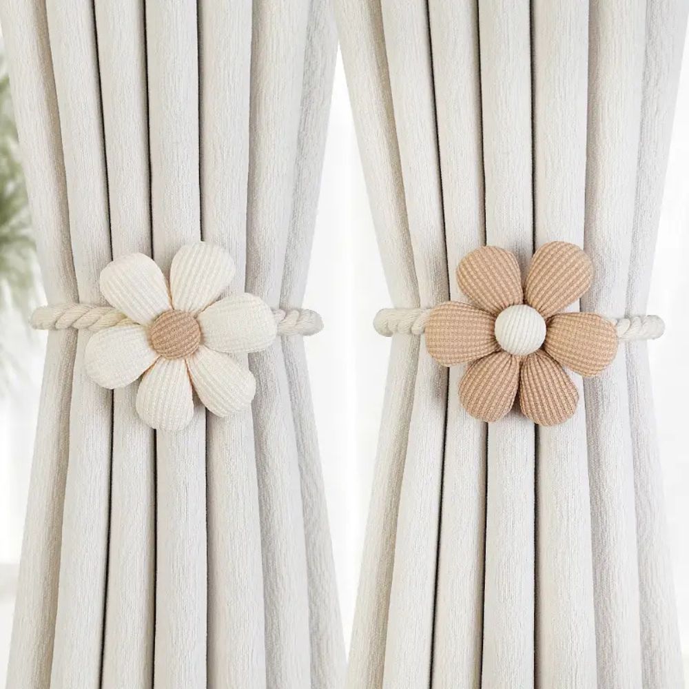 Delicate Flower Magnetic Curtain Tie Back