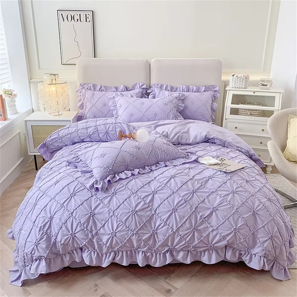 Belle Cotton Plush Ruffle Bedding