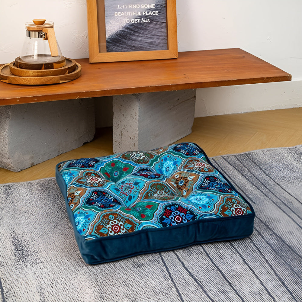 Moroccan Inspired Tie-Strap Cushion