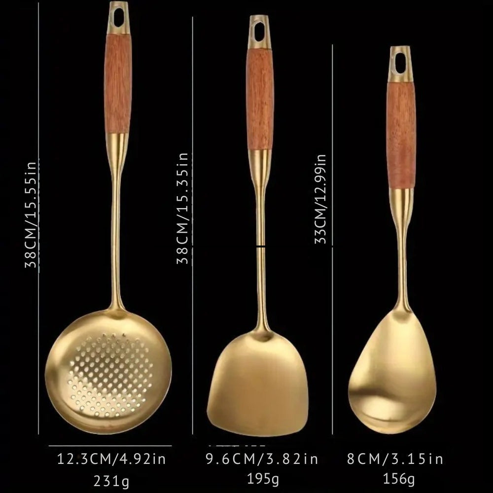 Chef’s Choice Golden Kitchen Utensils